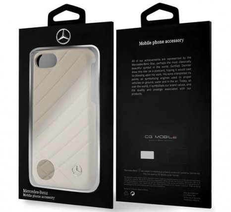 Фото товара CG Mobile Mercedes Pattern ll Hard Leather для iPhone 7/8 Plus (grey)