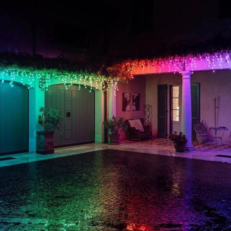 Фото товара Гирлянда бахрома - Twinkly Icicle (Multicolor edition) - 190 шт.(5 м) RGB + BT + Wi-Fi (TWI190STP-TEU)