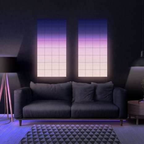 Фото товара Панели со светодиодной подсветкой Twinkly Squares RGB + BT + Wi-Fi, 6 шт. (16x16см)