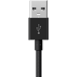 Фото товара Deppa Alum Short USB - USB Type-C (0.15м, нейлоновая оплетка, черный)