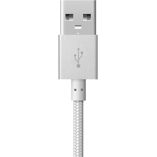 Фото товара Deppa Alum Short USB - micro USB (0.15м, нейлоновая оплетка, серебро)