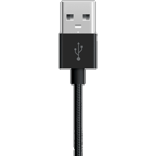 Фото товара Deppa Alum USB - micro USB (1.2м, нейлоновая оплетка, черный)