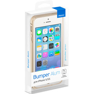 Фото товара Deppa Alum Bumper для Apple iPhone 5/5S/SE и пленка (серебряный)