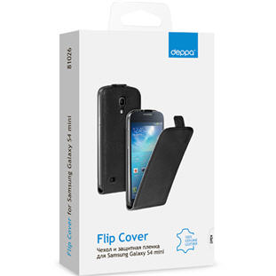 Фото товара Deppa Flip Cover для Samsung Galaxy S4 mini (черный)