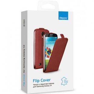 Фото товара Deppa Flip Cover для Samsung Galaxy S4 (красный)