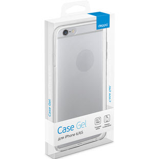 Фото товара Deppa Gel Case для Apple iPhone 6/6S (прозрачный черный)