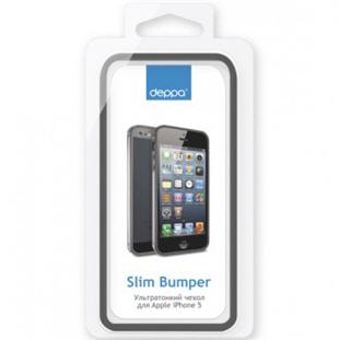 Фото товара Deppa Slim Bumper для Apple iPhone 5/5S (черный)