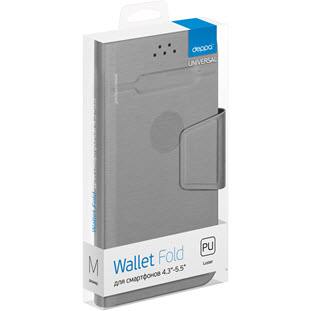 Фото товара Deppa Wallet Fold M универсальный для смартфонов 4.3