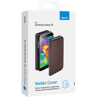 Фото товара Deppa Wallet Cover для Samsung Galaxy S5 (коричневый)