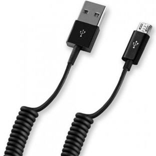 Фото товара Deppa USB - micro USB (витой, 1.5м, черный)