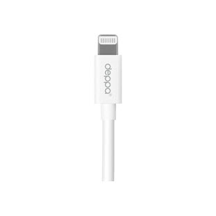 Фото товара Deppa USB - 8-pin для Apple (MFI, витой, 1.5м, белый)