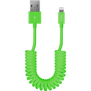 Фото товара Deppa USB - 8-pin для Apple (MFI, витой, 1.2м, зеленый)