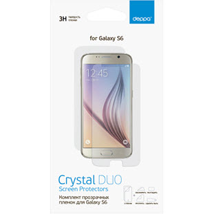 Фото товара Deppa для Samsung Galaxy S6 (DUO-комплект, прозрачные)