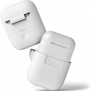 Фото товара Elago Silicone для Apple AirPods (EAPSC-LUBL, белый)