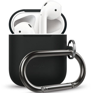 Фото товара Elago Silicone Hang Case для AirPods (EAPSC-HANG-BK, черный)