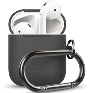 Фото товара Elago Silicone Hang Case для AirPods (EAPSC-HANG-DGY, серый)