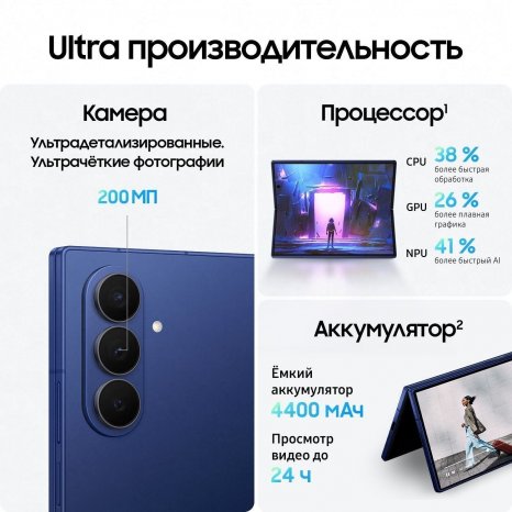 Фото товара Samsung Galaxy Z Fold7 12/1Тб Синий