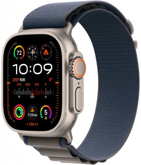 Фото товара Apple Watch Ultra 2 49mm Titanium Case with Blue Alpine Loop Band - Large (GPS + Cellular)