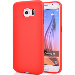 Фото товара Gecko силиконовый для Samsung Galaxy S6 (глянцевый непрозрачный красный)