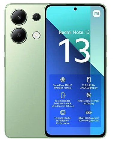 Фото товара Xiaomi Redmi Note 13 6/128 ГБ RU, Mint Green