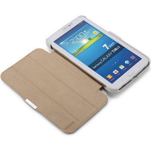 Фото товара IcareR Microfiber кожаный книжка для Samsung Galaxy Tab 3 7.0 (белый)
