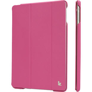 Фото товара JisonCase Smart Cover книжка для Apple iPad Air (яркий розовый)