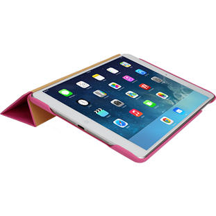 Фото товара JisonCase Smart Cover книжка для Apple iPad Air (яркий розовый)