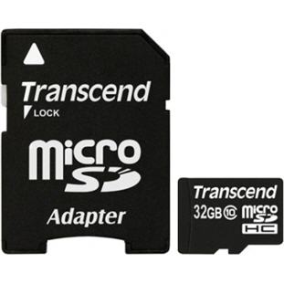 Фото товара Transcend Premium microSDHC 32GB Class 10 + Adapter (TS32GUSDHC10)