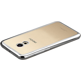 Фото товара Kisswill силиконовый для Meizu MX6 (прозрачный с серебристой окантовкой)