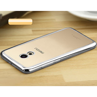 Фото товара Kisswill силиконовый для Meizu MX6 (прозрачный с серебристой окантовкой)