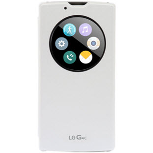 Фото товара LG QuickCircle CCF-600 книжка с окошком для G4c (белый)