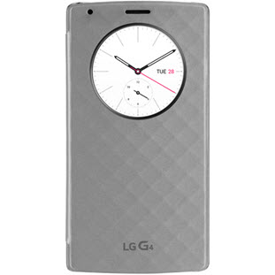 Фото товара LG QuickCircle CFR-100C книжка с окошком для G4 (серебристый)