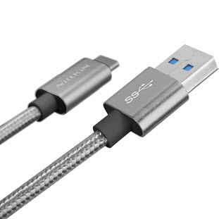 Фото товара Nillkin Elite Cable USB 3.0 Type-C (1м, 3А, серый)