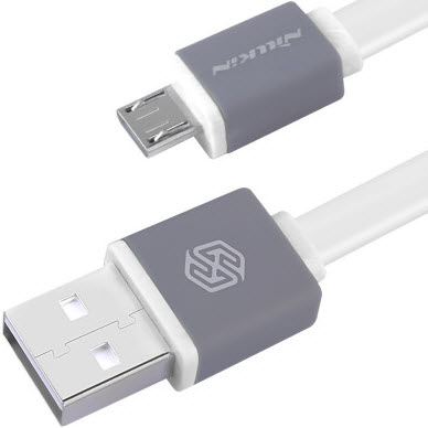 Фото товара Nillkin Mini Cable microUSB (0.3м, 2.1А, белый)