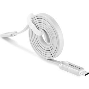 Фото товара Nillkin Plus III Cable microUSB + Type-C (1м, 2.1А, белый)