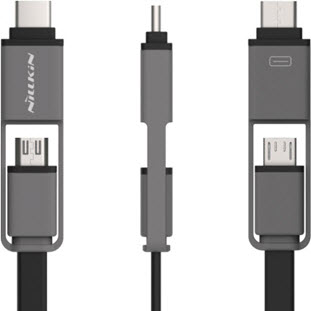 Фото товара Nillkin Plus Type-C Cable (1.2м, 2.1А, черный)