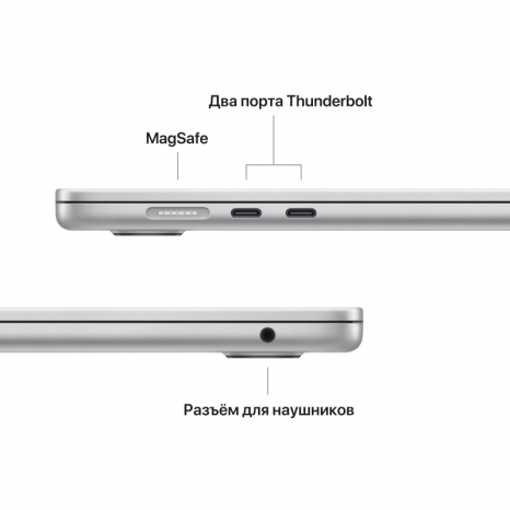 Фото товара Apple MacBook Air 15 (2023) M2 (8C CPU, 10C GPU) / 8ГБ / 512ГБ SSD Серебристый