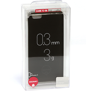 Фото товара Ozaki O!coat 0.3 Jelly накладка для iPhone 5/5S/SE (черный)