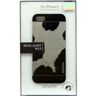 Фото товара Ppyple Metal Jacket Wild накладка для iPhone 5/5S/SE (holstein black)