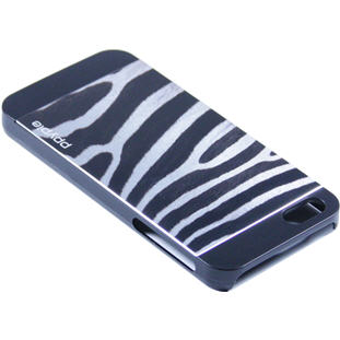 Фото товара Ppyple Metal Jacket Wild накладка для iPhone 5/5S/SE (zebra black)