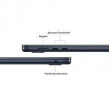 Фото товара Apple MacBook Air 15 2026 M5 (10C CPU/10C GPU) 16ГБ/512ГБ MDVH4 Midnight