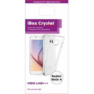 Фото товара Red Line iBox Crystal накладка-силикон для Xiaomi Redmi Note 4/4X (прозрачный)