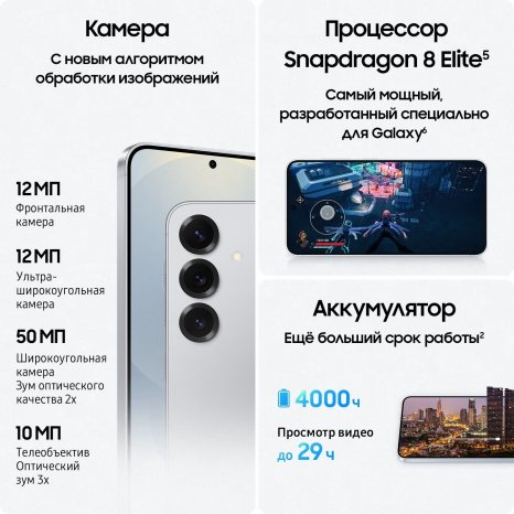 Фото товара Samsung Galaxy S25 12/512Gb Icyblue