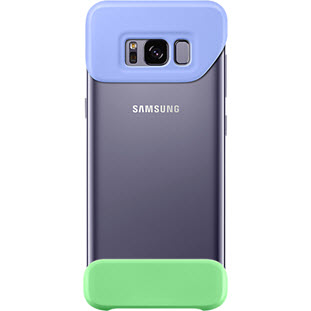 Фото товара Samsung 2Piece Cover накладка для Galaxy S8 (EF-MG950CVEGRU, фиолетовый/зеленый)