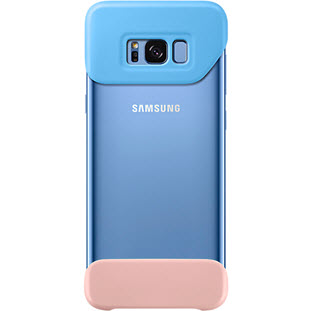 Фото товара Samsung 2Piece Cover накладка для Galaxy S8+ (EF-MG955CLEGRU, голубой/персиковый)