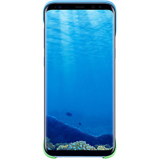 Фото товара Samsung 2Piece Cover накладка для Galaxy S8+ (EF-MG955CLEGRU, голубой/персиковый)