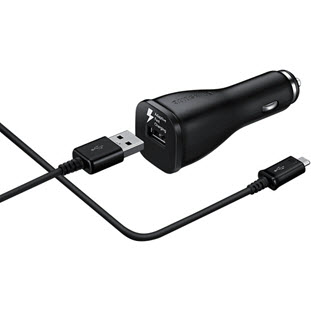 Фото товара Samsung EP-LN915CBEGRU автомобильное + кабель USB Type-C (2А, черный)