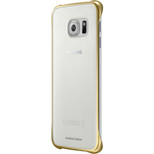 Фото товара Samsung Clear Cover накладка для Galaxy S6 Edge (EF-QG925BFEGRU, золотой)