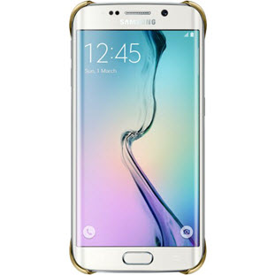 Фото товара Samsung Clear Cover накладка для Galaxy S6 Edge (EF-QG925BFEGRU, золотой)