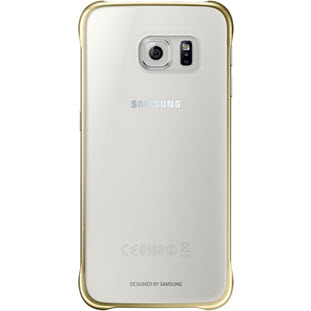 Фото товара Samsung Clear Cover накладка для Galaxy S6 (EF-QG920BFEGRU, золотой)